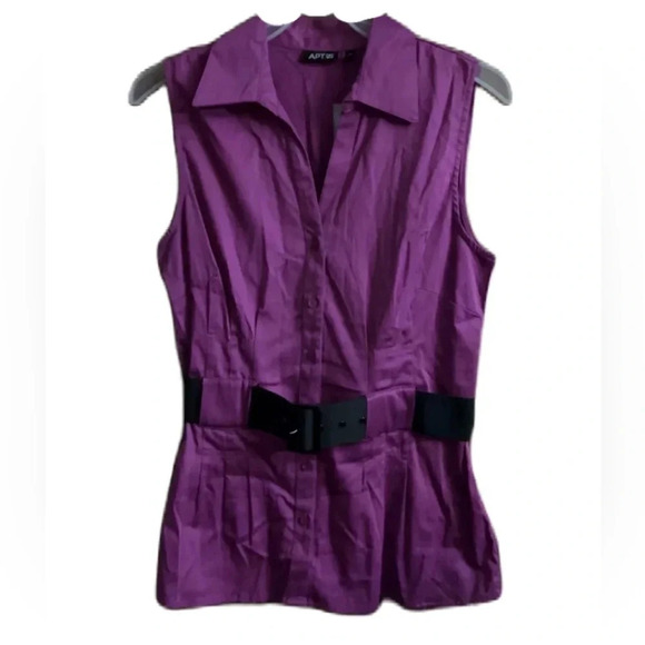 Women's Apt. 9 Fuschia Blouse
W/Belt Size medium ..NWT - Picture 2 of 5